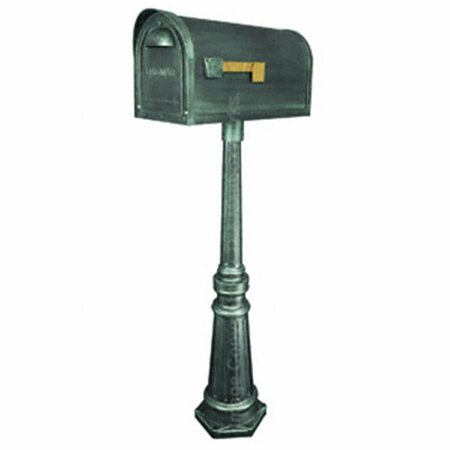 SPECIAL LITE Classic Curbside with Tacoma Surface Mount Mailbox Post, Verde Green SCC-1008_SPK-591-VG